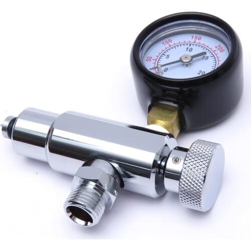 Scuba Diving Regulator Adjusting Tool with intermediate pressure gauge