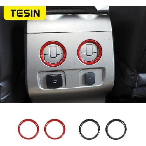 TESIN Car Stickers for Ford F150 Car Rear Exhaust Vent Decoration Trim Ring Sticker Accessories For Ford F150 Raptor 2009-2014