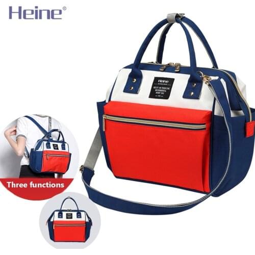 Heine Three-layer Warm Stroller Baby Bag Mummy Maternity Diaper Bag Large Capacity Travel Backpack For Mommy Baby Care Nappy Bag