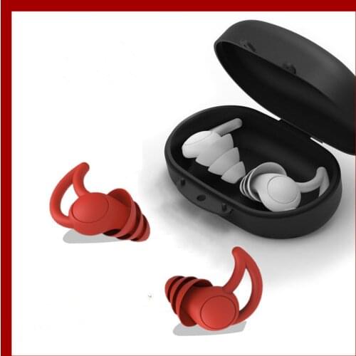 Ear Plugs Sleeping Sound Insulation Silicone Ear Protection Earplugs Anti-Noise Plugs for Travel Silicone Soft Noise Reduction