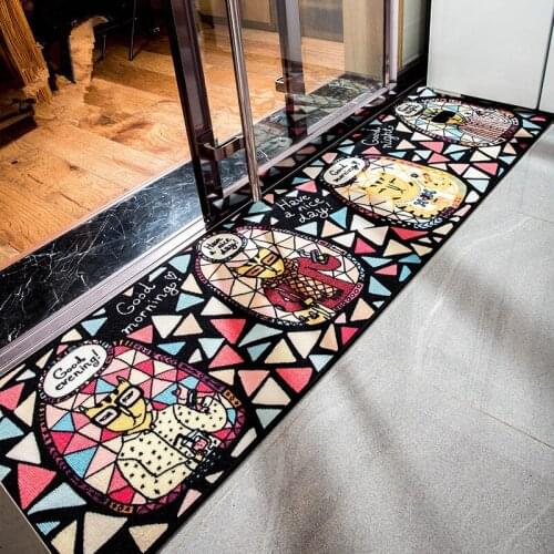 1Pcs Fashion Lovely Cat Hand wash Carpet creative cartoon kitchen retro bedroom floor MATS Anti-skid aspiration MATS