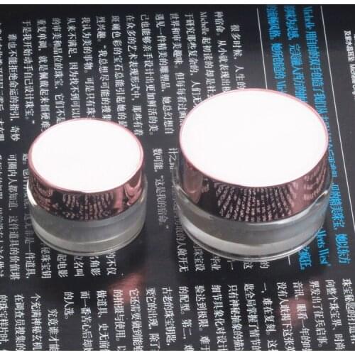 10G/10ML High-grade acrylic Empty Cosmetic bottle Eye cream Powder Wax Cream Small sample bottle Emulsion Packing jar200pcs/lot