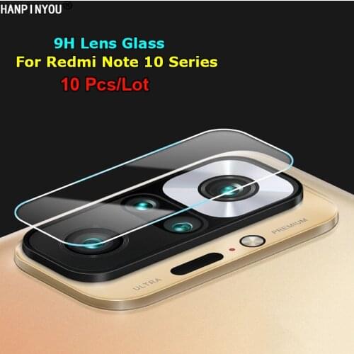 10 Pcs For Xiaomi Redmi Note 10 10S Pro Max 5G Back Camera Lens Protector Rear Tempered Glass Film