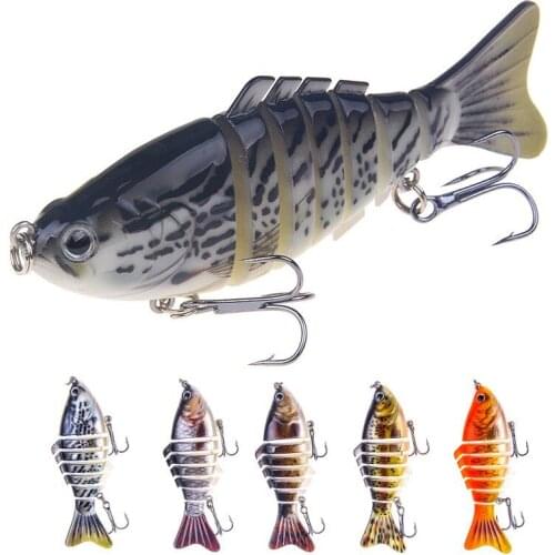 16g 100mm Multi Section Fishing Lures Jointed Sinking Wobbler 5 Colors Artificial 7 Segment Hard Bait Accessories Jig Luya Trout