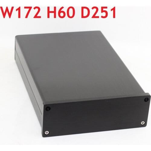 1706 DAC Amplifier Case Aluminum Chassis Power Supply DIY Case Size W172 H60 L251 DIY Aluminum Box Blank Panel AMP
