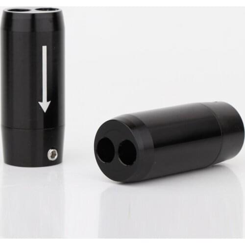 4Pcs AL1107 Audio Pants Y Splitter RCA Cable Speaker Cable Wire Pant Alluminium Boot With Arrow Mark