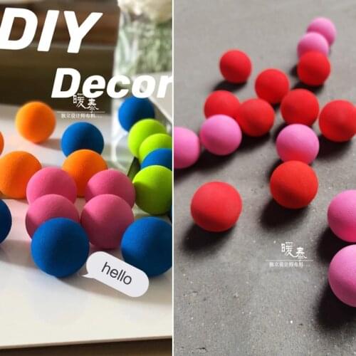 40mm Decor Painting Ball Red Pink Miyakes Style Designer Accessories DIY Party Decor Dolls Handicrafts Photo Props