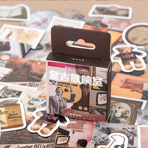 46pcs Diary Kawaii Cute Planner Journal Scrapbooking Paper Stickers Stationery School Supplies