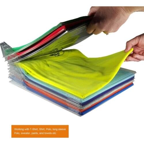 5 pcs / 10 pcs T shirt clothes organizer wardrobe storage travel clothes organization Folding blackboard Home Essentials system