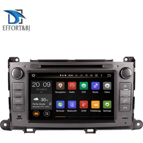 Android 9.0 Octa Core 4GB RAM Car multimedia Bluetooth For Toyota Sienna XL30 2013-2019 GPS Navigation DVD Multimedia Player