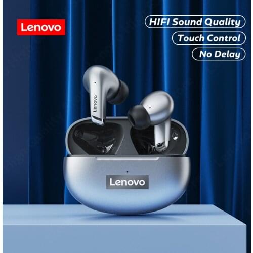 Lenovo LP5 Wireless Bluetooth Headphones Touch Control HIFI Stereo Game Headset No Delay In-Ear Waterproof Sports Earphones