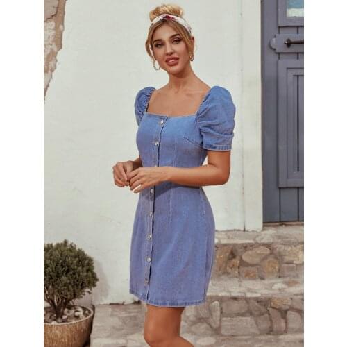 DIFIUPAI Fashion Denim Dresses
