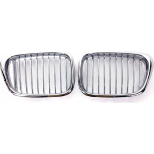 Pair Chrome Front Kidney Grille Grilles for BMW E39 M5 5-Series 525I 528I 530I 1995-2003 51137005837