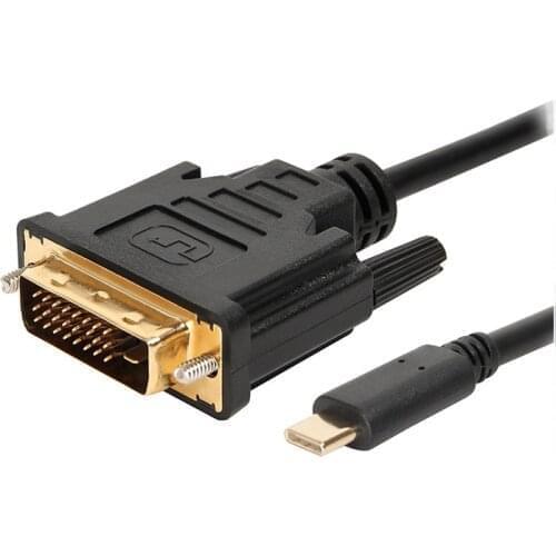 1.8M USB C To dvi cable type c to dvi adapter Thunderbolt Compatible for MacBook Pro 2016 2017,galaxy S8 Note8,huawei mate 10