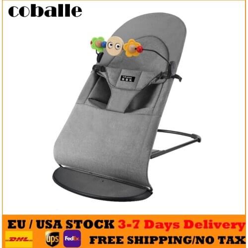 Newborn Baby Rocking Chair Comfort Chair Newborn Baby Recliner with Baby Sleep Artifact Child Cradle Bed Coax Baby Artifact