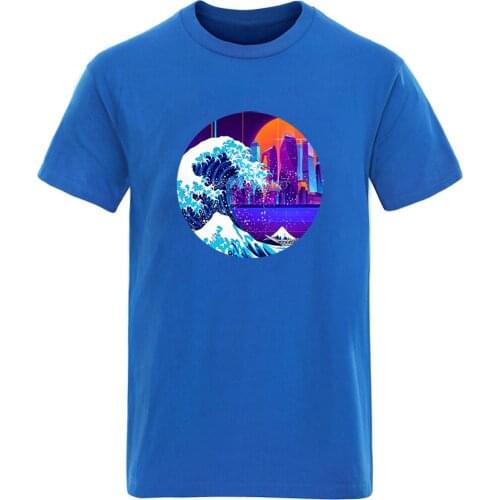 Horse Printing Round Neck Short Sleeve Mens T shirt Summer Harajuku Brand Clothing Tops Retro S-3XL 2020 Black Ropa De Hombre