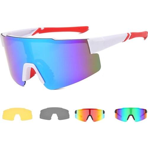 New Oversized Polarized Cycling Eyewear Outdoor Bicycle Bike Glasses UV400 Men Women Sports Sunglasses with Myopia Frame Option