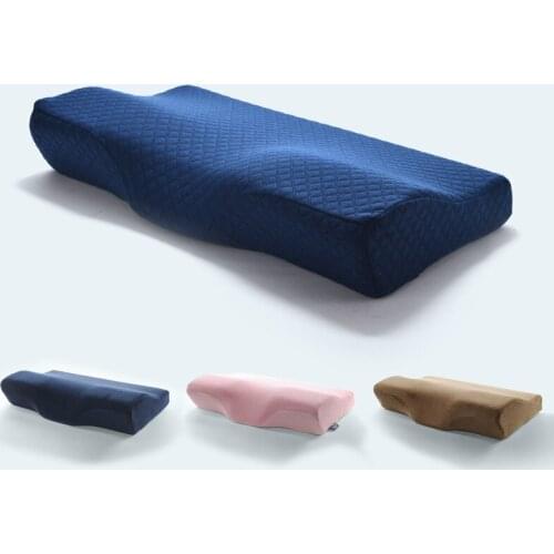 Memory foam slow rebound adult dormitory Bedroom Butterfly Shaped Pillow Cervical Vertebra Protection Bed Pillow