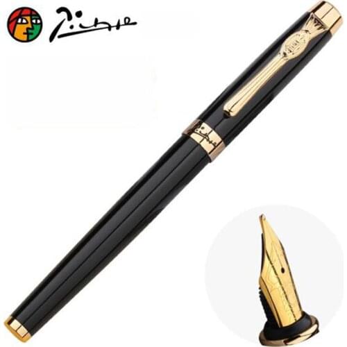 Picasso 933 Popular Pimio Avignon Fountain Pen Black Luxury Iridium Fine Nib Gift Box Optional Office & Home Supplies