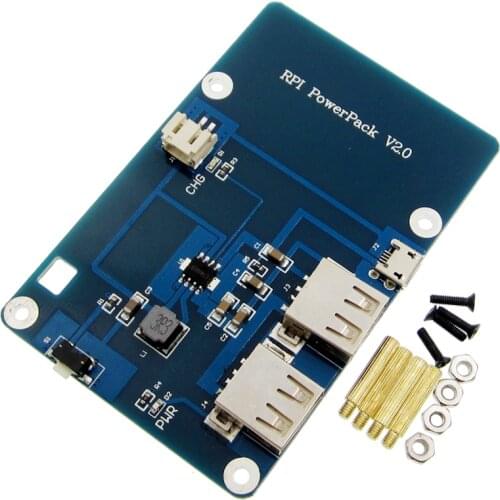 Lithium Battery Pack Expansion Board Power Supply with Switch for Raspberry Pi 3,2 Model B,1 Model B+ Banana Pi without battery