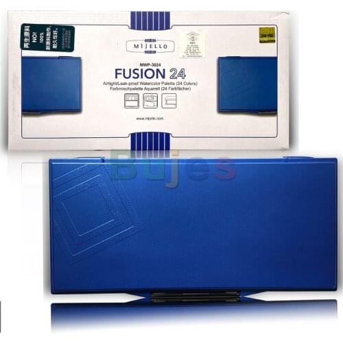 Mijello Expert-grade Watercolor Oil Painting Gouache Palette,24 Grid Art Supplies Paint Box,Paint Tray,Empty Box,Professional