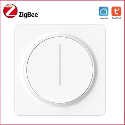 Tuya Zigbee Smart Touch Dimmer Switch EU 86 LED CFL INC Light Dimmer Remote Control For Smart Life APP Support Alexa Google Home