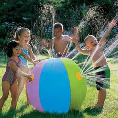 Funny Inflatable Spray Water Ball Childrens Summer Outdoor Swimming Beach Pool Play The Lawn Balls Playing Smash It Toys
