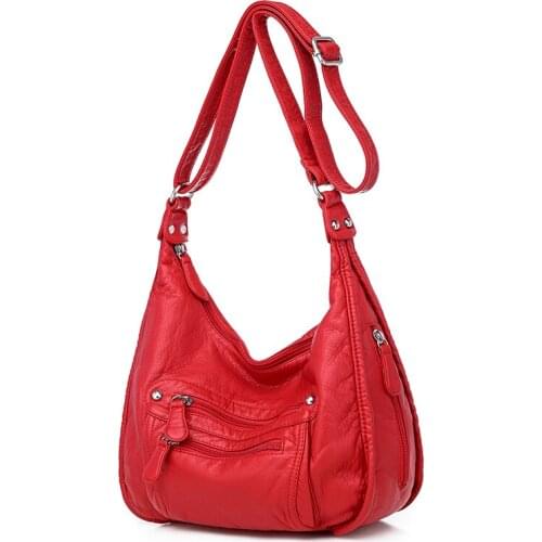 Femme Casual Crossbody Bag High Quality Women Soft Skin Handbags High Capacity Bucket Tote Bag Women Shoulder Bags