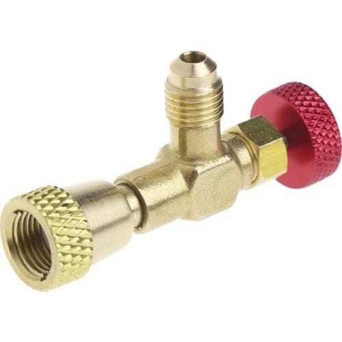 1PC R410 90° Degree Refrigeration Adapter Connector Gauges Hose Refrigerant