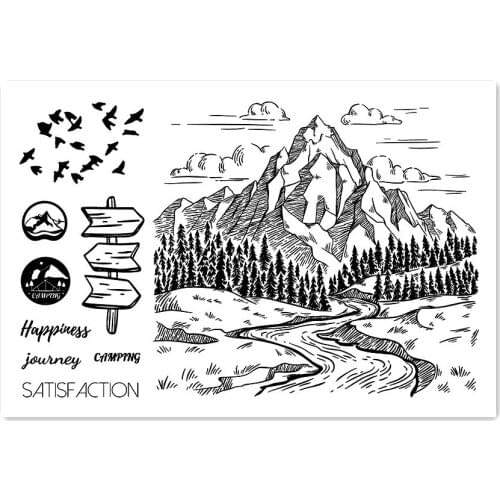 11x16CM valley transparent seal clear stamps silicone seal roller stamps DIY scrapbook album / card production Easter