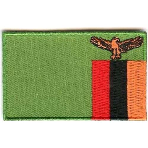 2.5",area over 80%,071,Zambia,100pcs/bag,MOQ50pcs,embroidery patch,merrow & flat broder,iron on backing,free shipping by Post