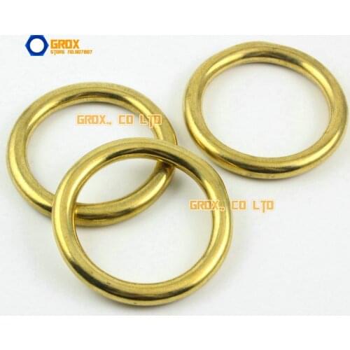 4 Pieces 38mm Solid Brass O Ring For Purse Bag Handbag Strap