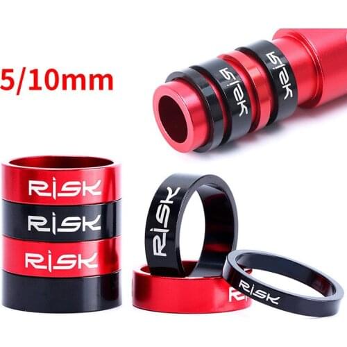 4 Pcs 5mm Bike Fork Washer Stem Spacers Aluminum Alloy Bicycle Headset Washer Raise Handlebar Adjustment Ring New MJ