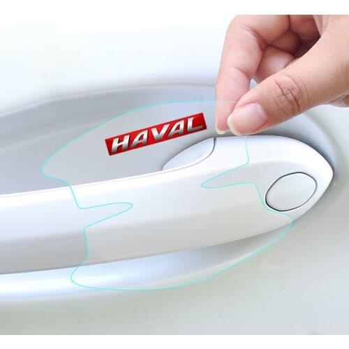 8Pcs TPU Car door handle stickers protector film For Great Wall Haval Hover H2 H3 H4 H5 H6 F5 F7 Car door anti-collision sticker