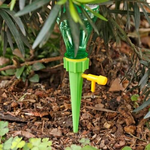 Plant Self Automatic Watering System Watering Spikes Drip Irrigation System Flower Plant Waterer Adjustable Stakes Device