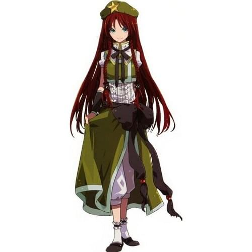 Free Shipping Touhou Project Hong Meirin Cosplay Dress Custom Made for Halloween and Christmas