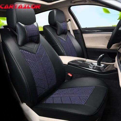 CARTAILOR Leatherette Seat Covers Cars Seats for Infiniti QX70 Car Seat Cover Interior Accessories Set Tailored Cushion Supports