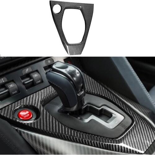 Dry Carbon Fiber Shift Console Cover Car Accessories Fit For Nissan R35 GT-R GTR 2017-UP