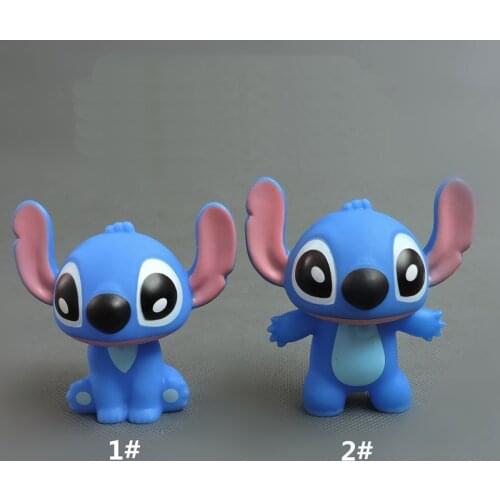 Disney 2pcs/lot 6-7cm Lilo And Stitch Action Figure Toys Pvc Model Doll Figurine For Kids Gifts