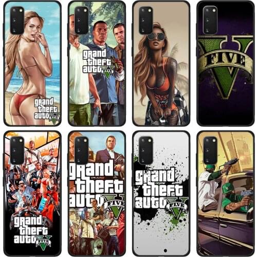 Grand Theft Auto GTA V Glass Case For Samsung S21 Ultra S20 FE Funda for Galaxy S21 S20 S10 S9 S8 Plus S10e S7 Edge Cover