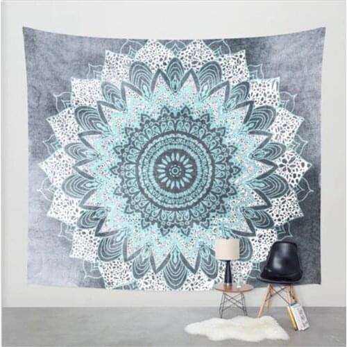 Indian Elephant Tapestry Aubusson Colored Printed Decor Mandala Religious Boho Wall Carpet Bohemia Beach Blanket Plus Size