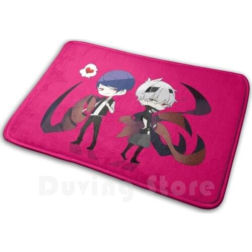Ken Kaneki & Touka Kirishima Illustration - Tokyo Ghoul Mat Rug Carpet Anti-Slip Floor Mats Bedroom Anime Ken Kaneki Tokyo Ghoul