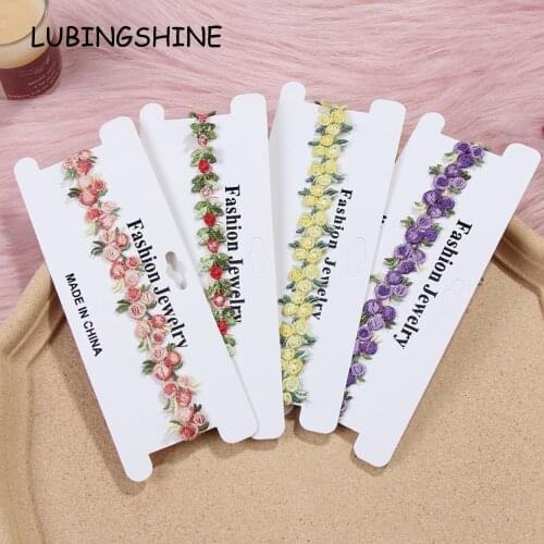 20pcs/lot Korea Boho Flower Charms Chian Necklace Choker for Women Girl Harajuku Collars Cute Daisy Fabric Lace Jewelry Gift