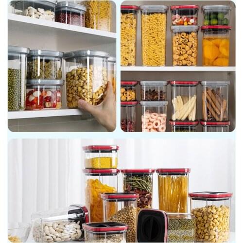 Kitchen Food Grade Milk Powder Coffee Plastic Airtight Cans Grain Storage Large Capacity Snacks Nuts Storage Box