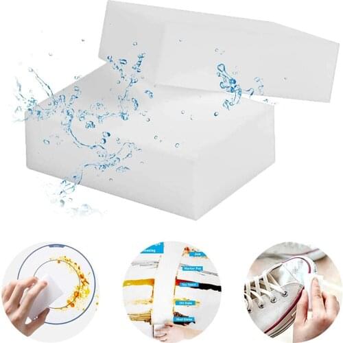 50/100pcs Melamine Sponge Magic Sponge Eraser Dust Cleaner Wipe Cloth White Cleaner Nano Cleaner Wholesale 10x6x2cm