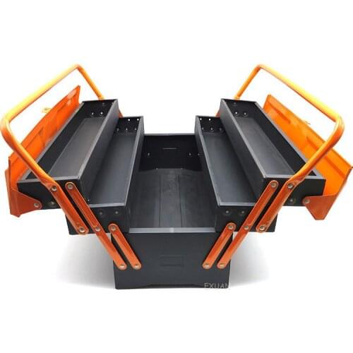 Multifunctional hardware electricians box/household repair tool car storage box/three-layer portable tool box/car repair box