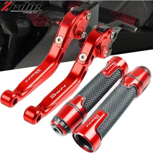 Motorcycle Accessories CNC Grips Handle Grips Brake Clutch Levers For YAMAHA NMAX 155 NMAX125 N MAX N-MAX155 Brake Clutch Levers
