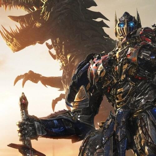 2020 new Cool Steel T-Rex statue, Autobot riding Dinosaur Anime image model birthday gift