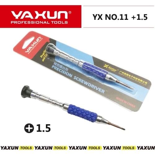 New YAXUN NO.11 +1.5 Precision Screwdriver Phillips 1.5 Repair Tool for mobile repair PH000 for samsung IPAD China mobile