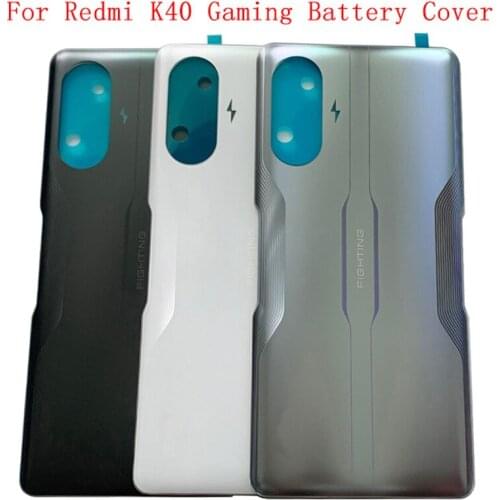 Original Battery Cover Rear Door Back Case Housing For Xiaomi Redmi K40 Gaming Battery Cover with Logo Replacement Parts